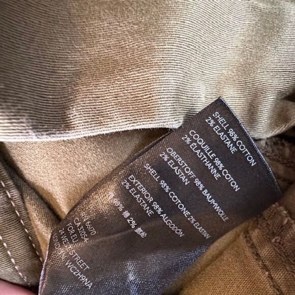 Anthropologie Austen Embroidered Utility Pants Size 26 in Olive Green - Picture 6 of 10